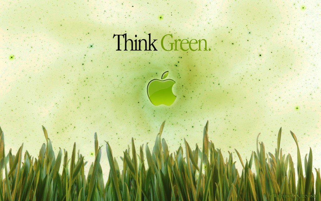Think Green Apple Wallpaper